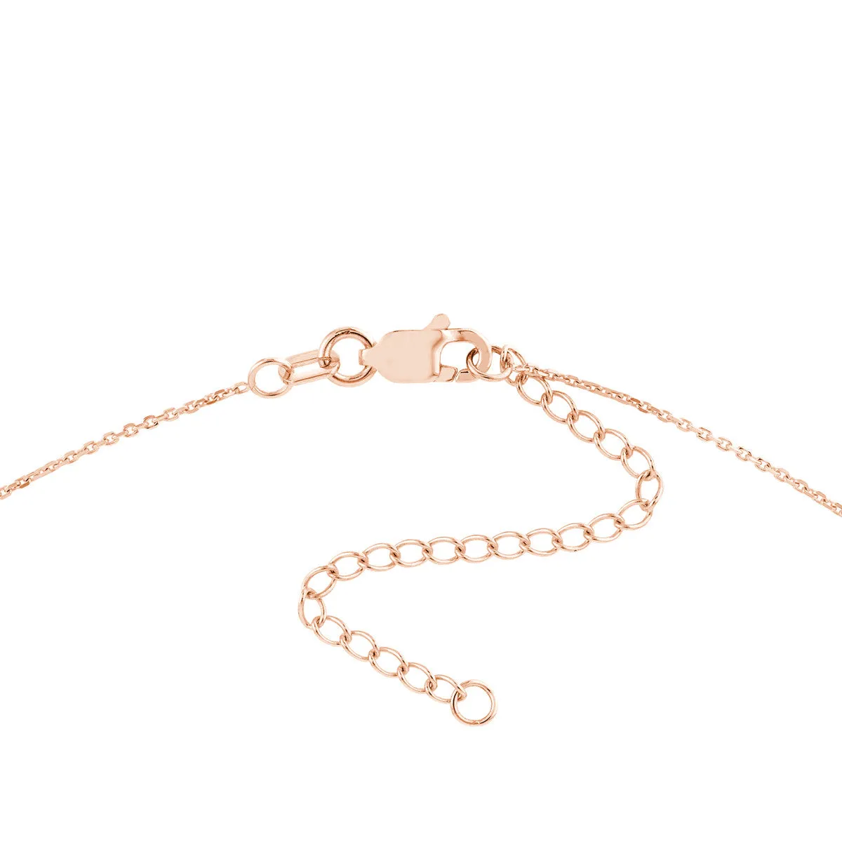 Mini Diamond Bezel and Bead Necklace