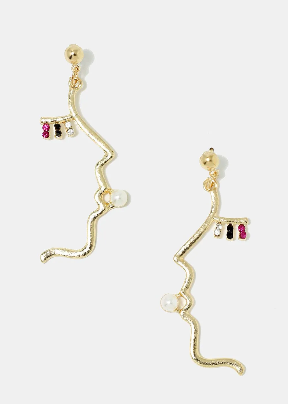Modern Side Profile Face Earrings