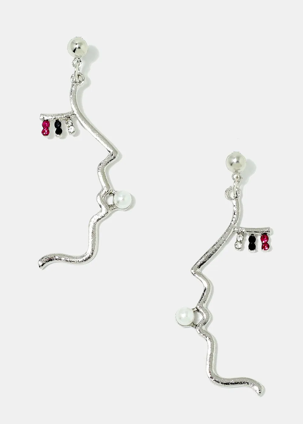 Modern Side Profile Face Earrings