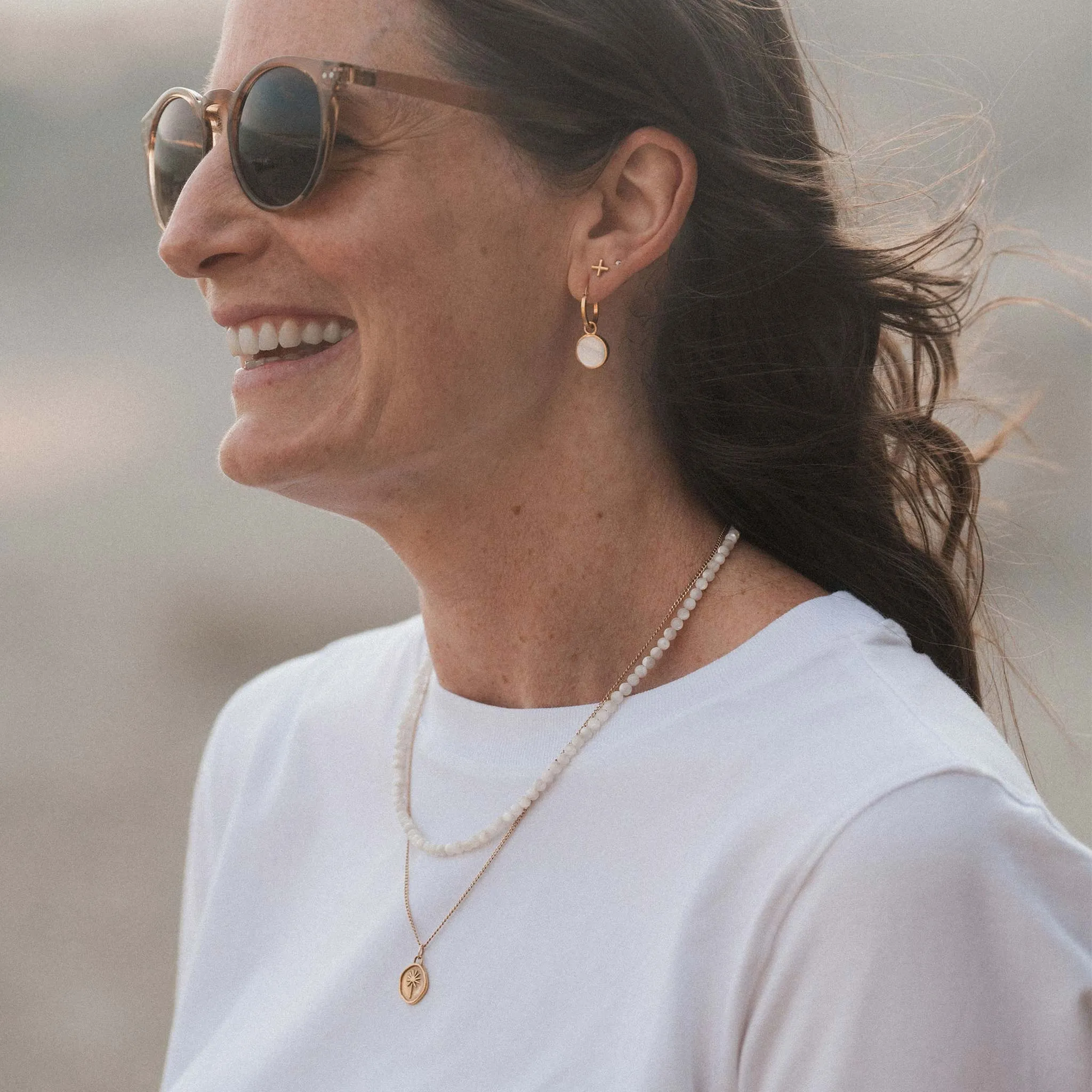Mother of Pearl Portilla Earrings