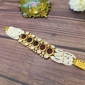 Nayaab Navratn Polki bracelet