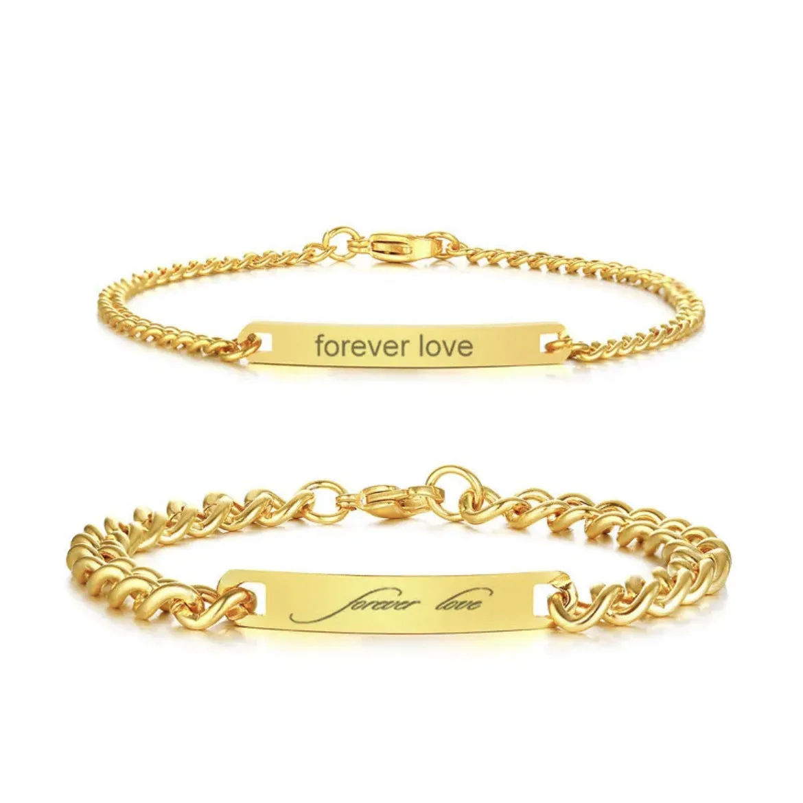 No-tarnish Medical Grade Titanium Shop Personalized Bracelets