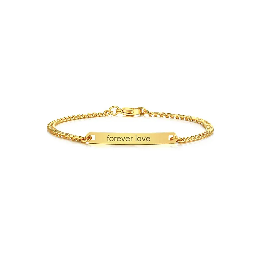 No-tarnish Medical Grade Titanium Shop Personalized Bracelets