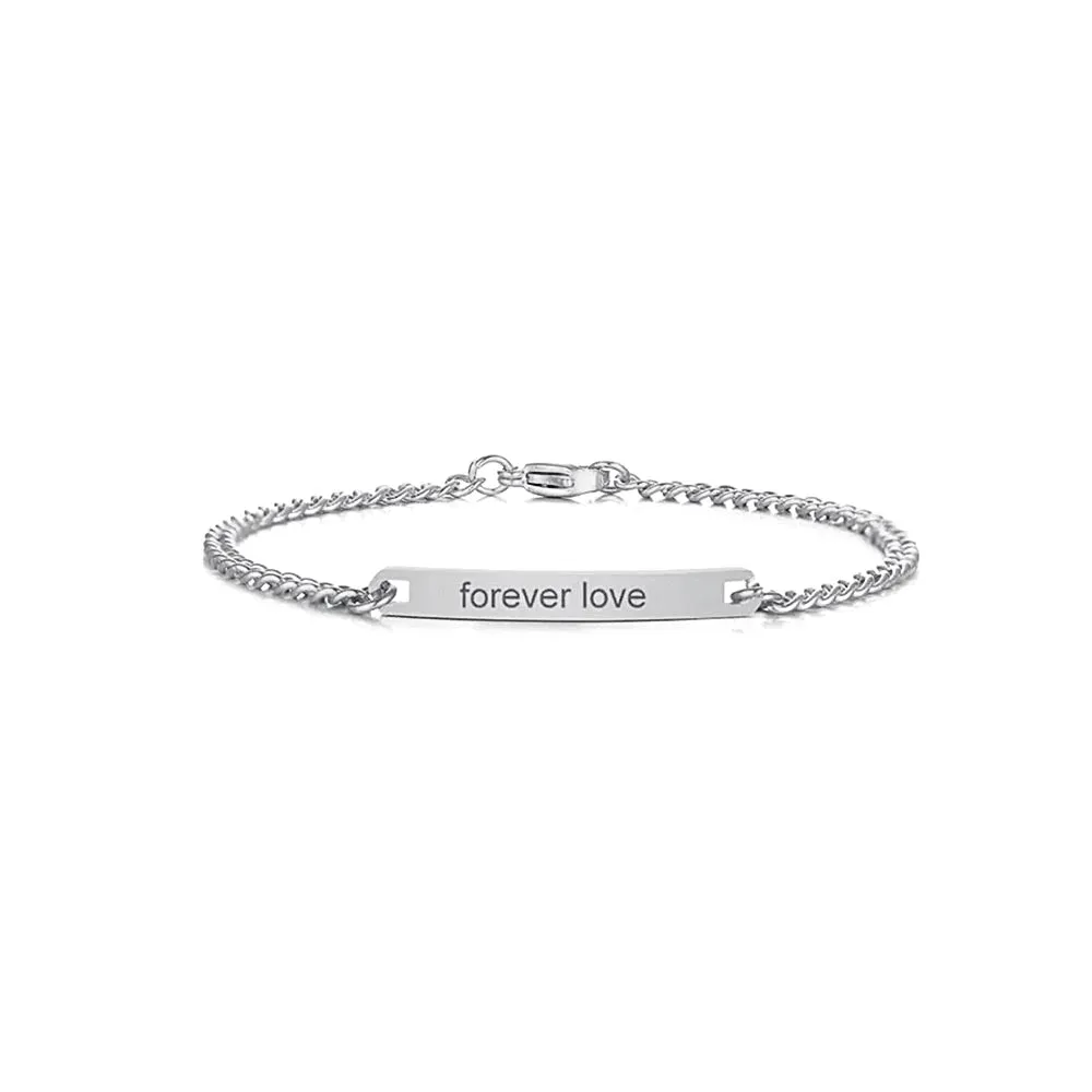 No-tarnish Medical Grade Titanium Shop Personalized Bracelets