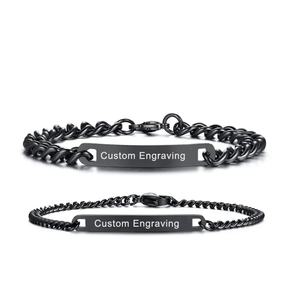 No-tarnish Medical Grade Titanium Shop Personalized Bracelets