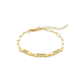 No-tarnish Medical Grade Titanium Square Shop Personalized Bracelets