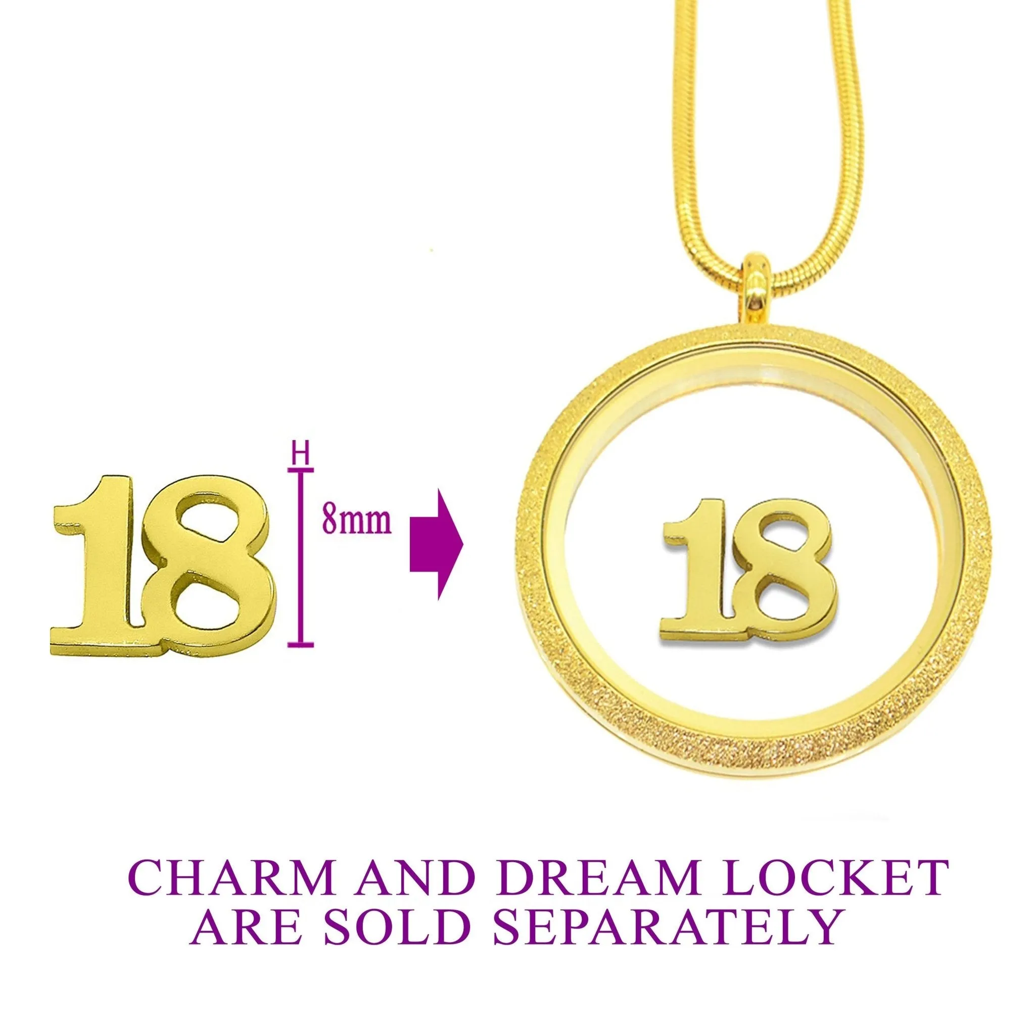 Number Charm for Dream Locket