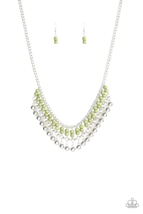 Paparazzi Beaded Bliss - Green Necklace