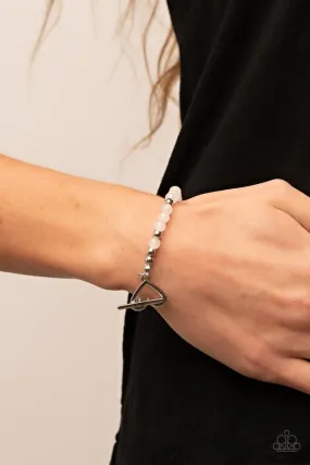 Paparazzi Bracelet ~ Following My Heart - White