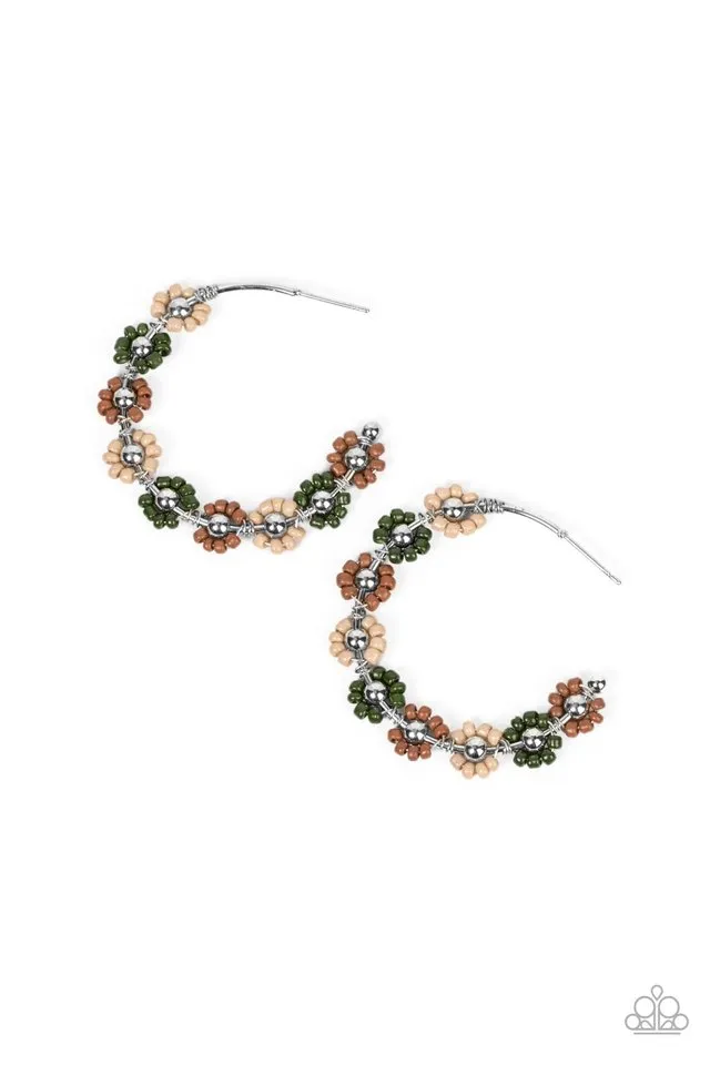 Paparazzi Earring ~ Growth Spurt - Green