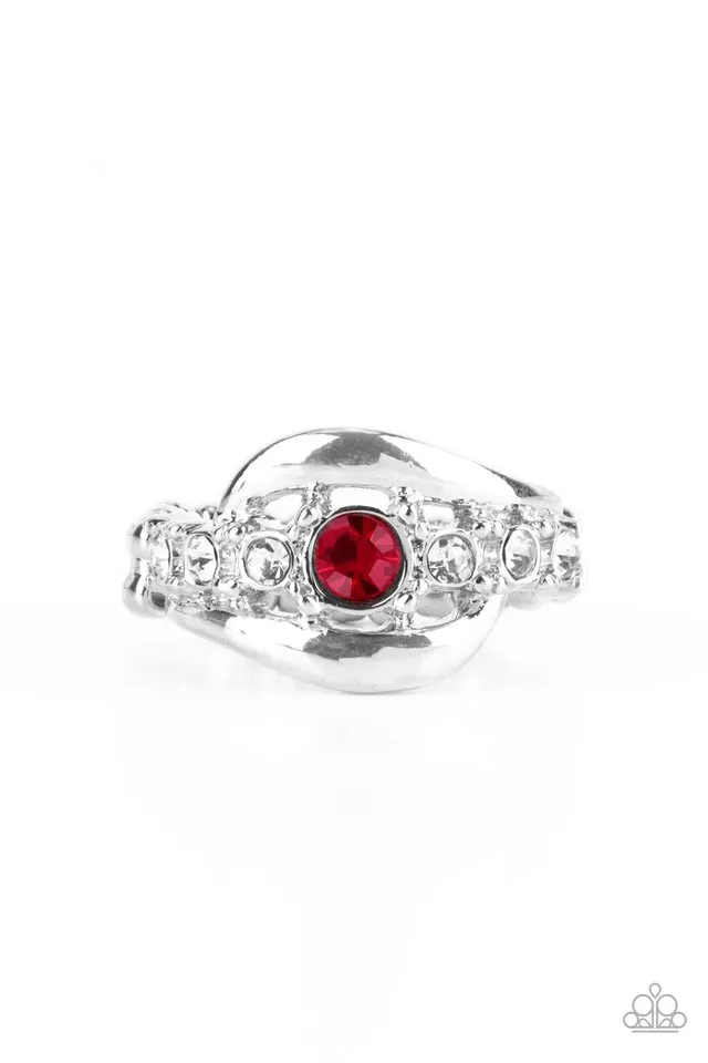 Paparazzi Ring ~ Graceful Gallantry - Red