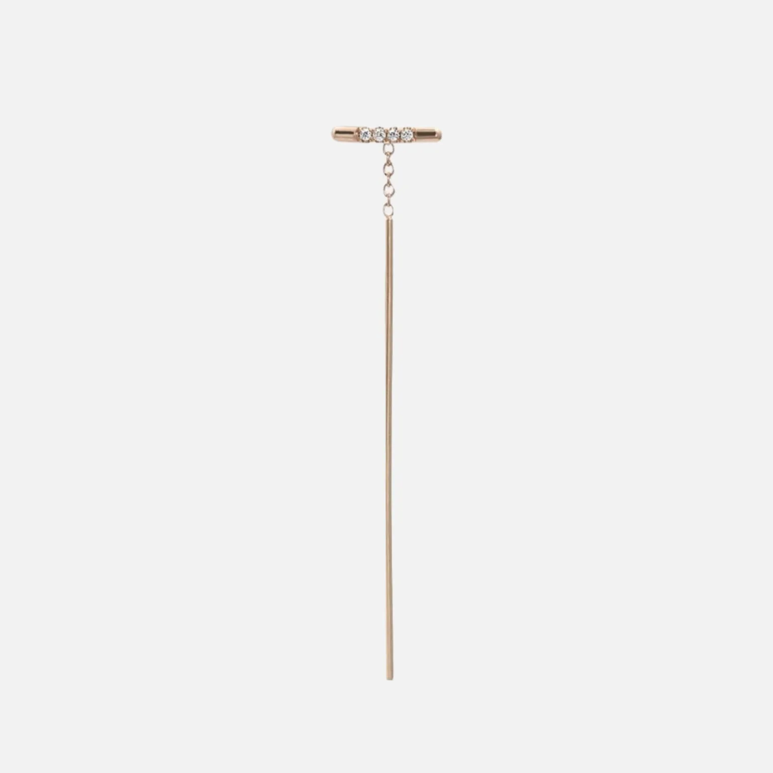 Pavé Linea Threader Earring