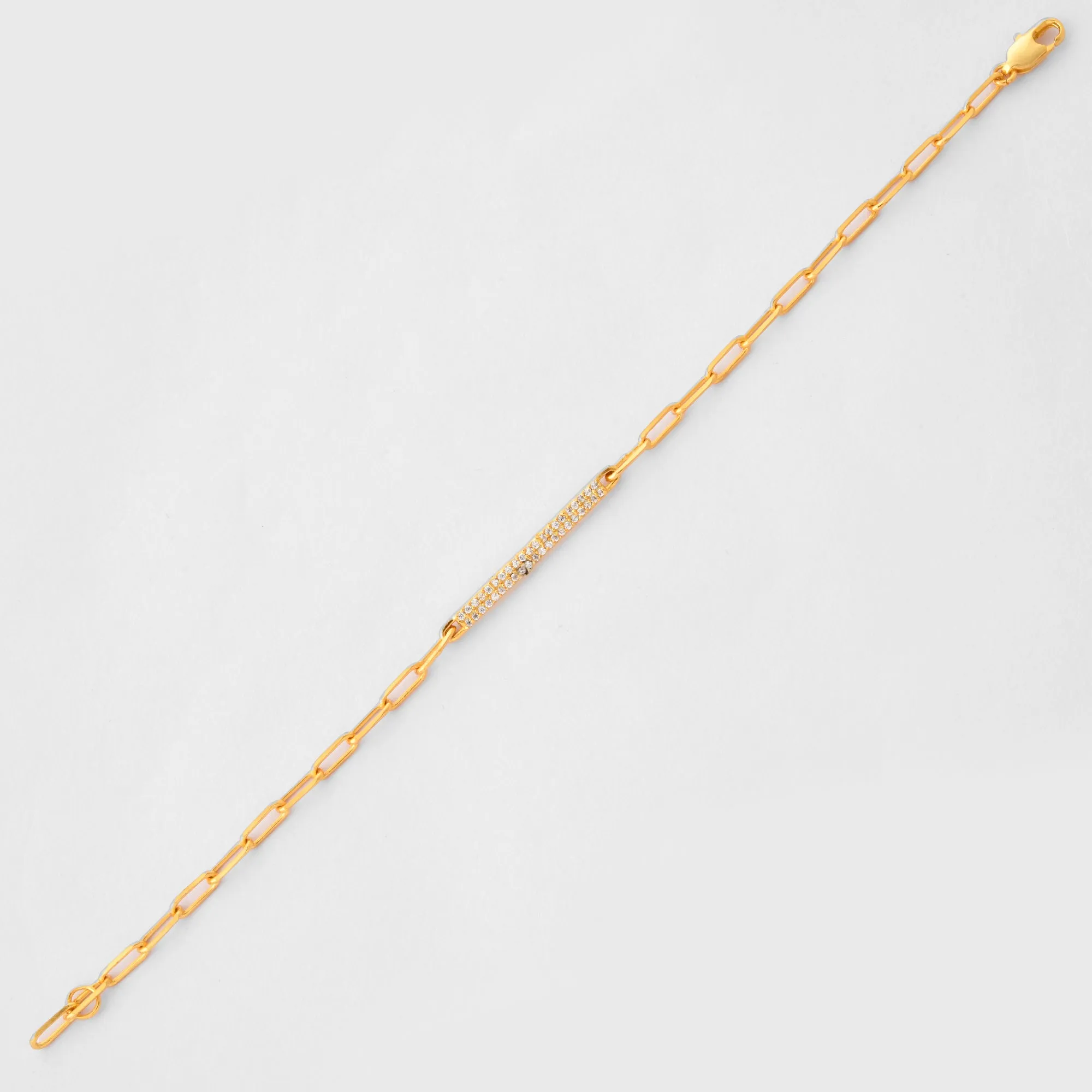 Pave Diamond Bar Bracelet