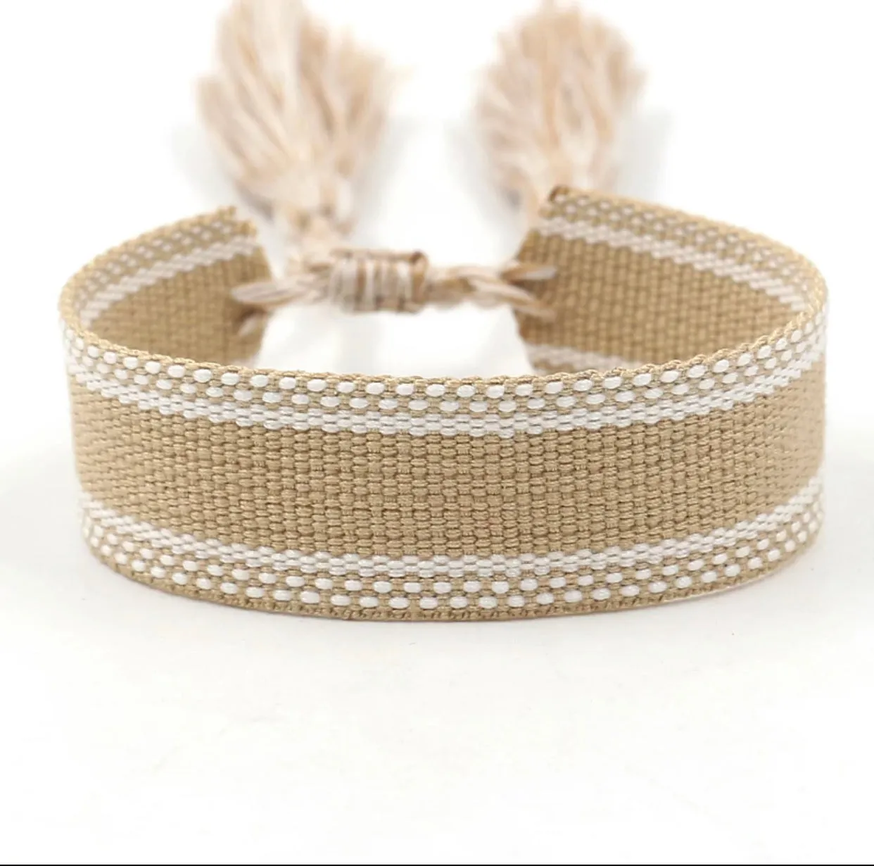 Personalized Woven Bracelet - Natural