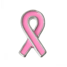 Pink Ribbon Floating Charm