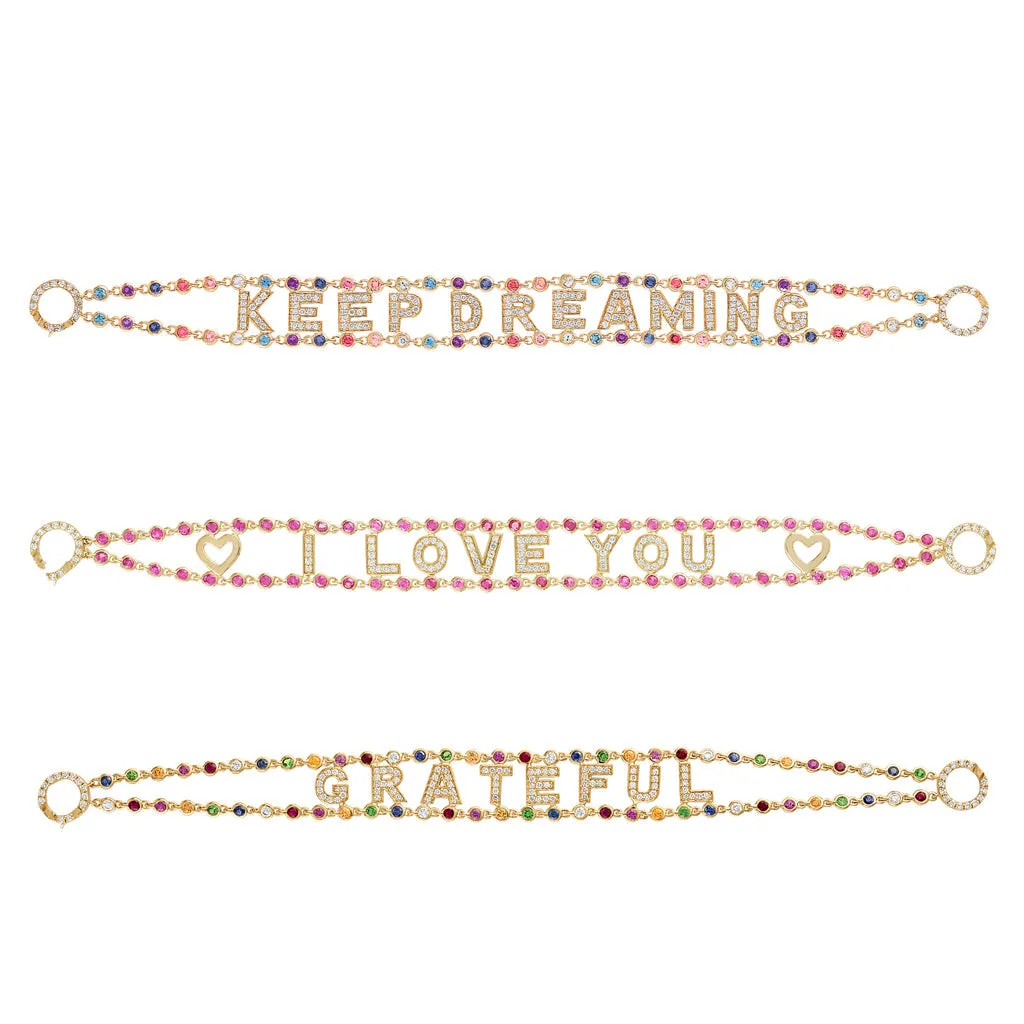 Precious Stone Mantra Bracelet