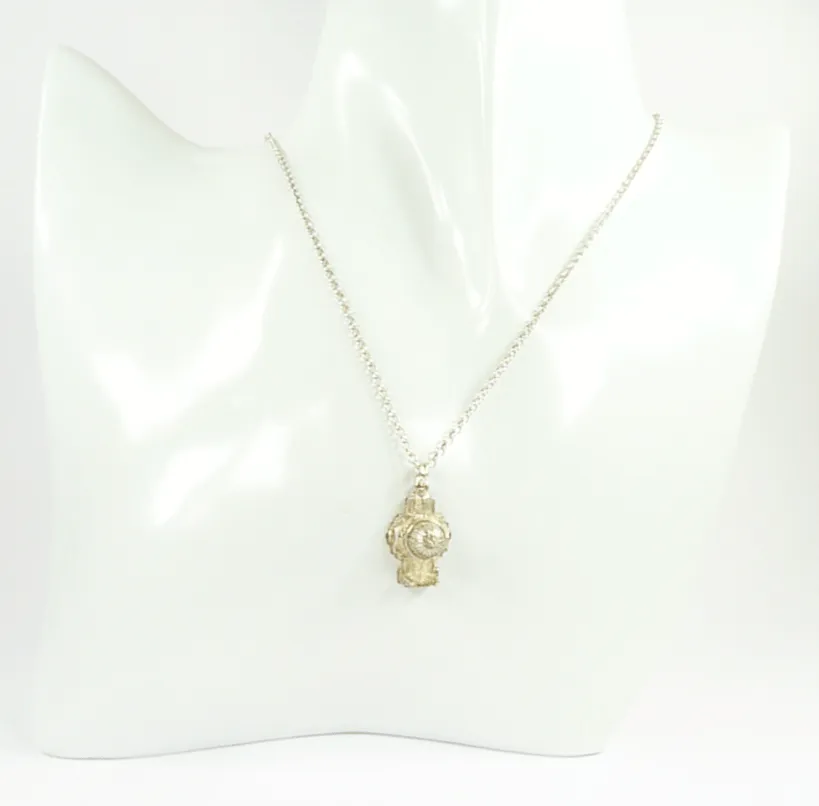Princess Diana Memorabilia Sterling Silver Pendant Necklace 1981