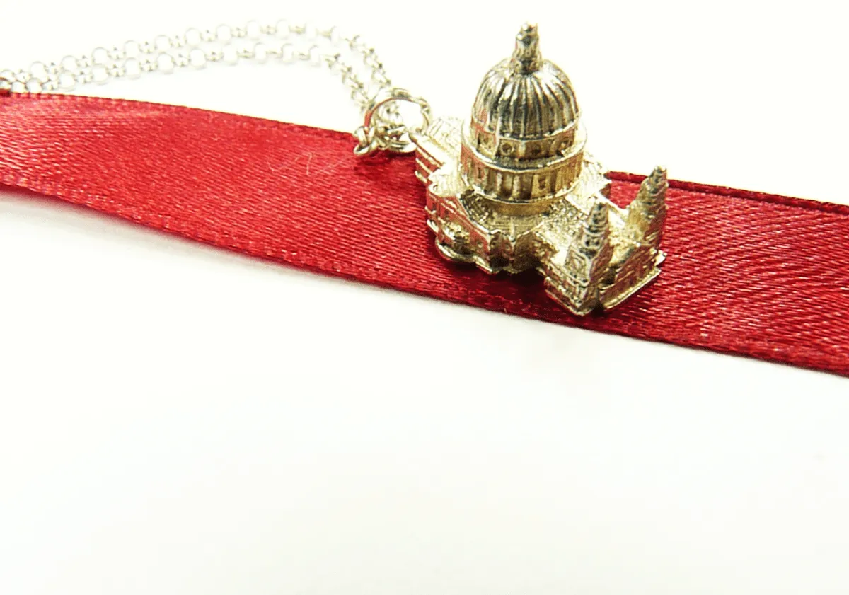 Princess Diana Memorabilia Sterling Silver Pendant Necklace 1981