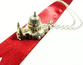 Princess Diana Memorabilia Sterling Silver Pendant Necklace 1981