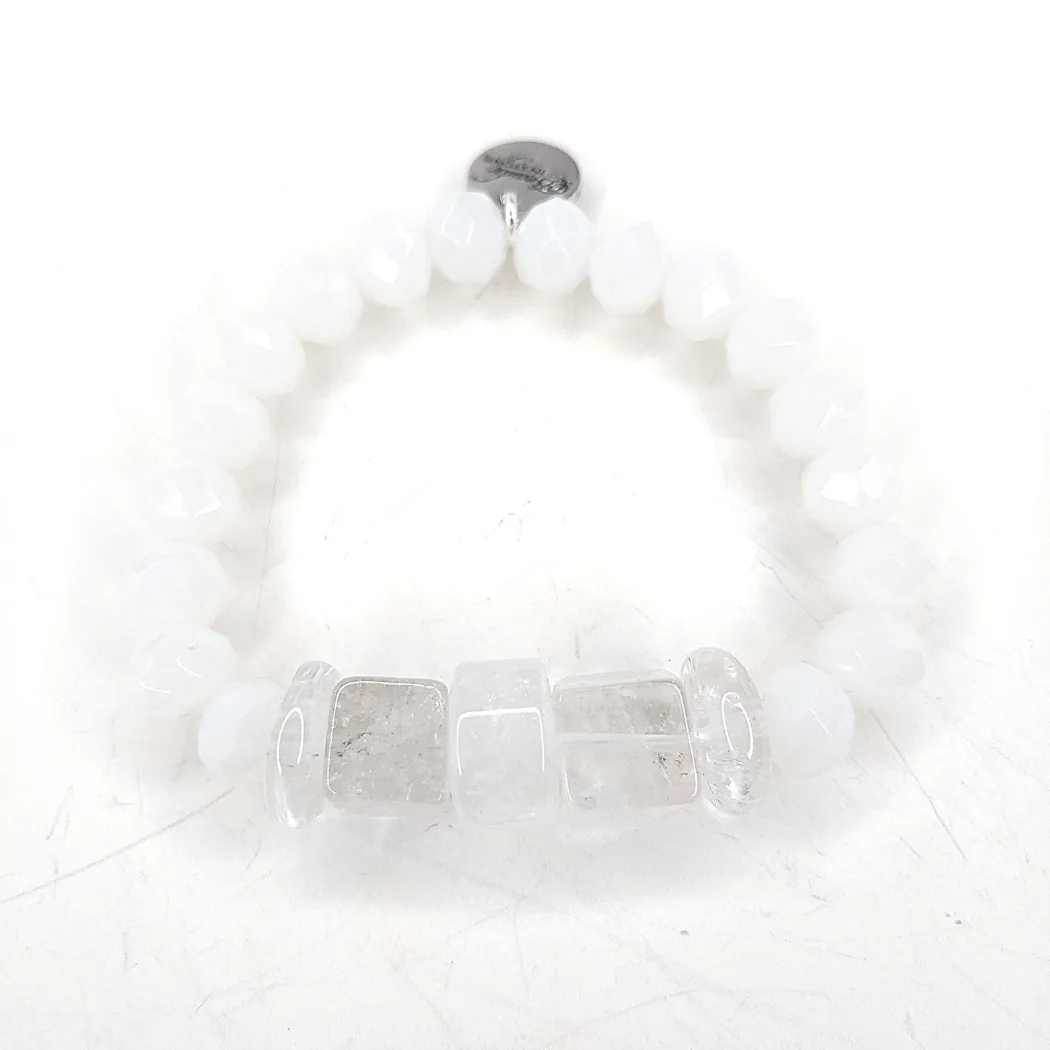 Quartz Beaded Bracelet Choose Color