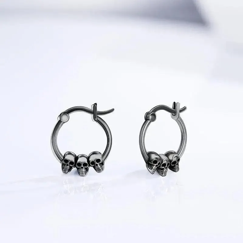 Retro Skull Halloween Earrings