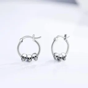 Retro Skull Halloween Earrings
