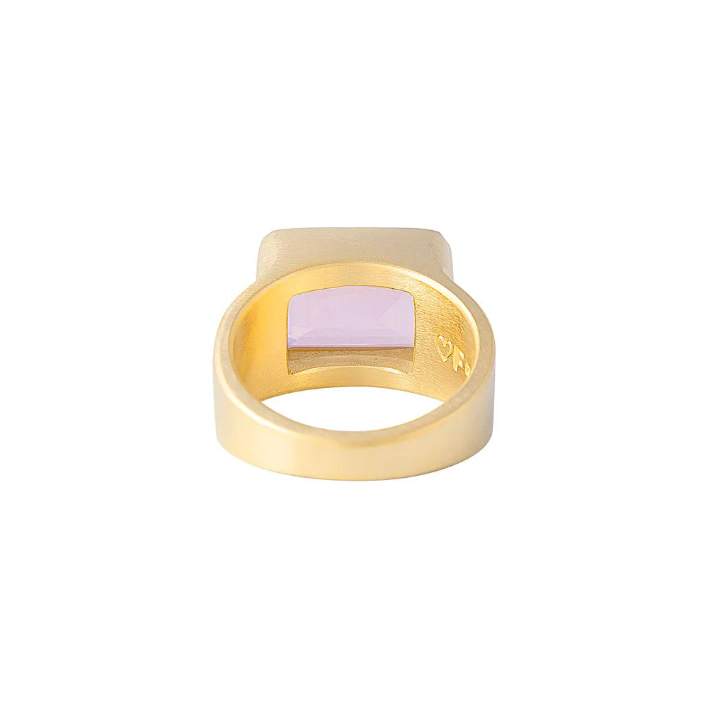 ROSE QUARTZ COCKTAIL RING