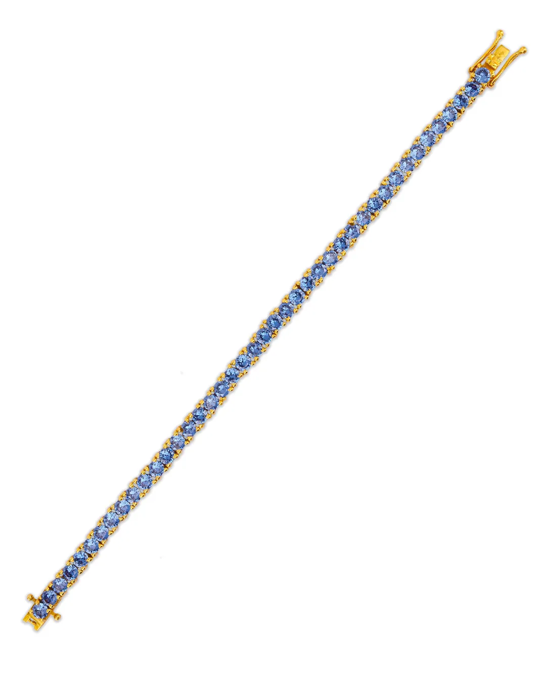Round Tanzanite Zirconia Tennis Bracelet