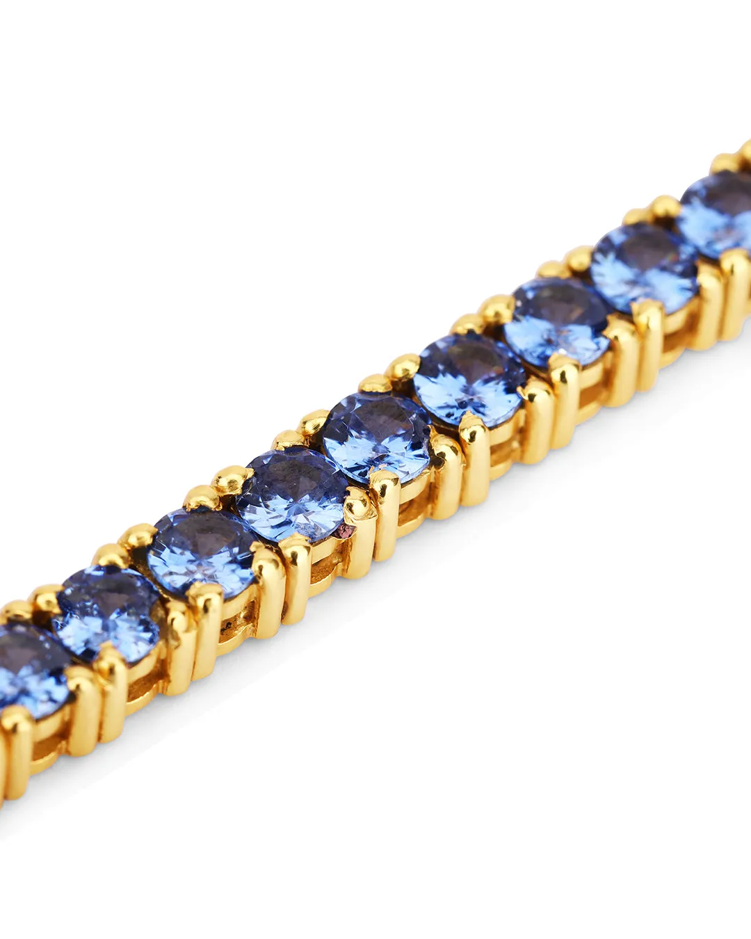 Round Tanzanite Zirconia Tennis Bracelet