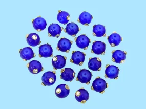 Royal Blue Kundan Work Beads