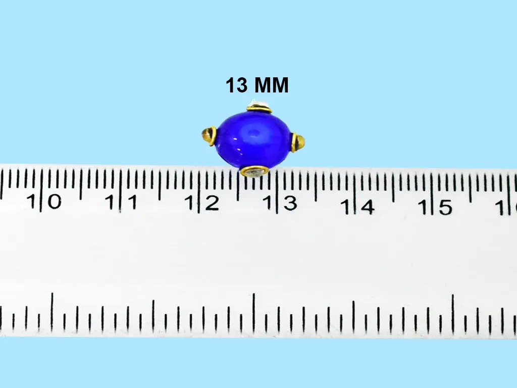 Royal Blue Kundan Work Beads