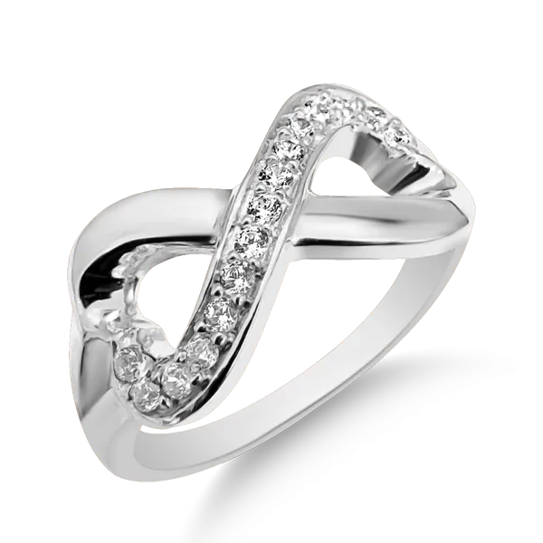 RR-162: Swarovski Zirconia Infinity Ring
