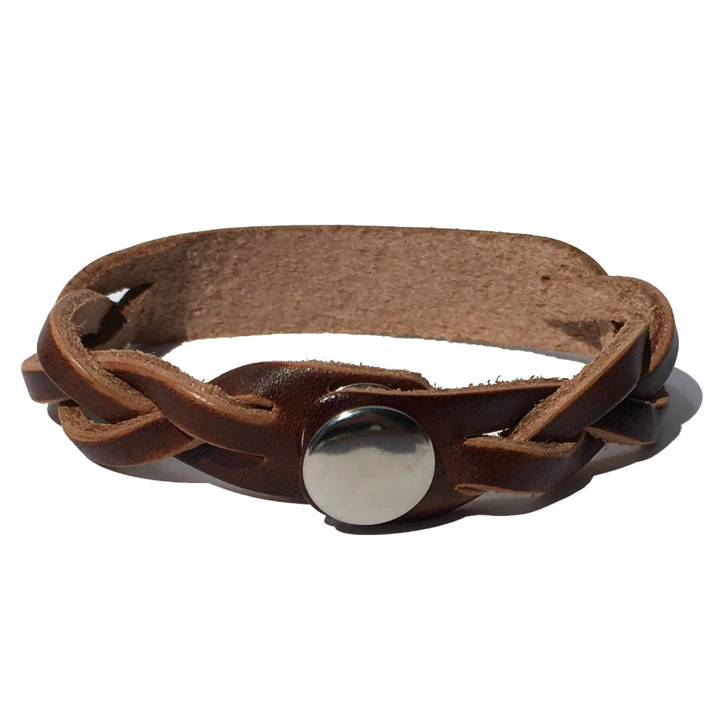 Say My Name Leather Bracelet with Symbol