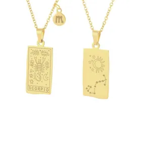 Scorpio Zodiac Necklace