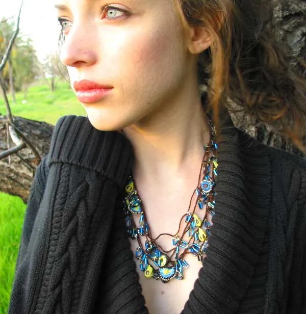 Shimmering Thread Necklaces