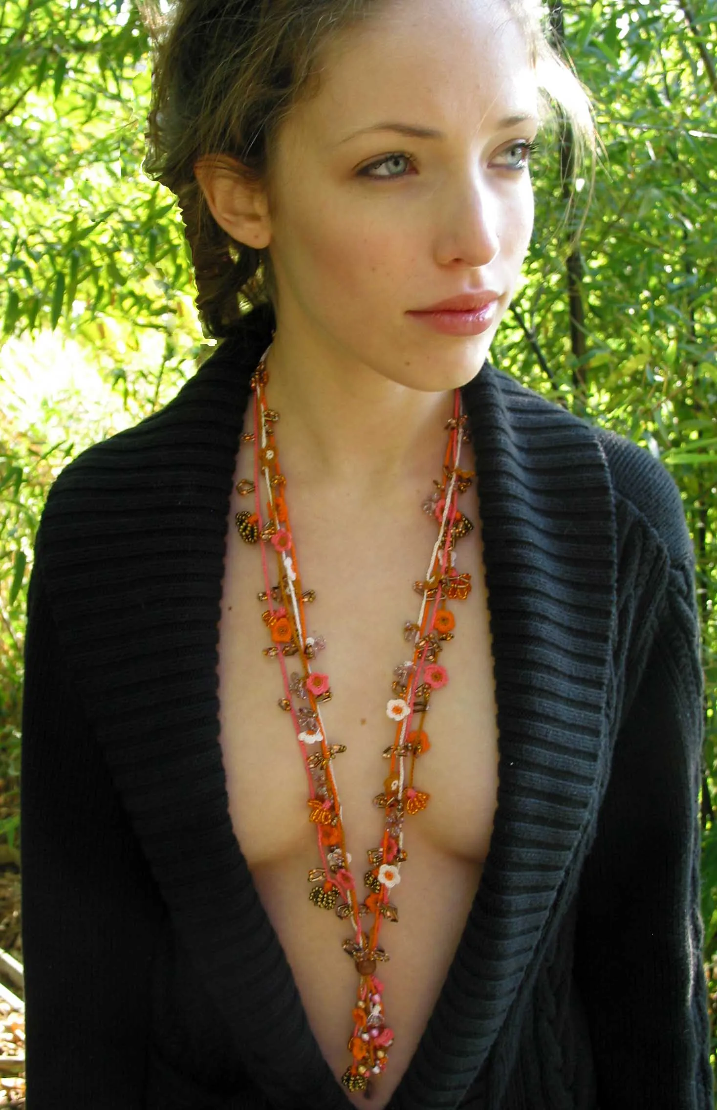 Shimmering Thread Necklaces