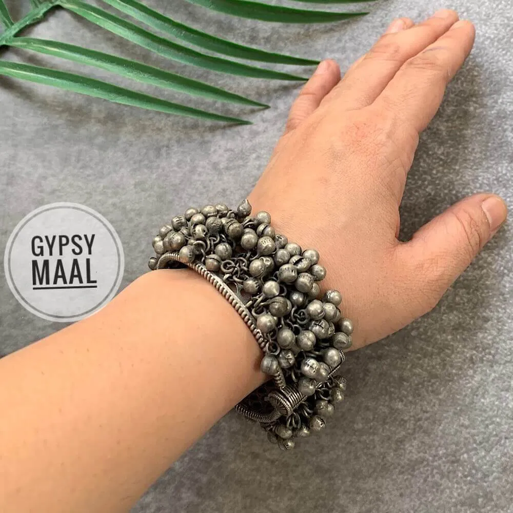 Silver look a like Ghungroo Kada Bangle