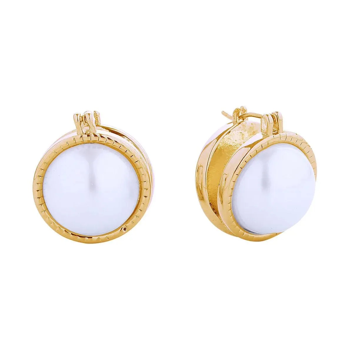 Small Classic Gold Pearl Earrings for You - Shop Today!
