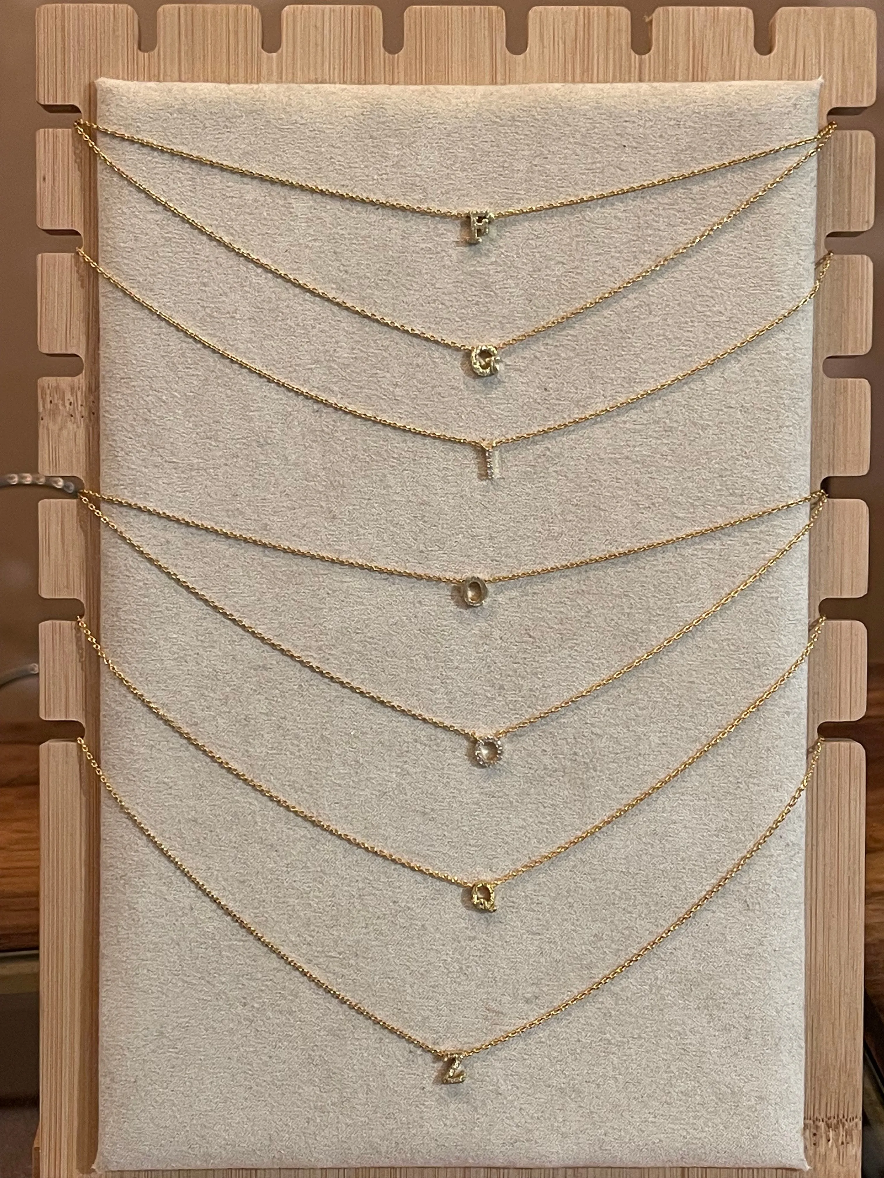 Small Initial Necklace