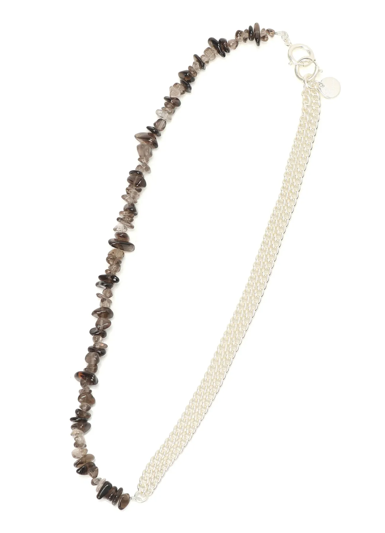 SMOKY QUARTZ  BEADS NECKLACE