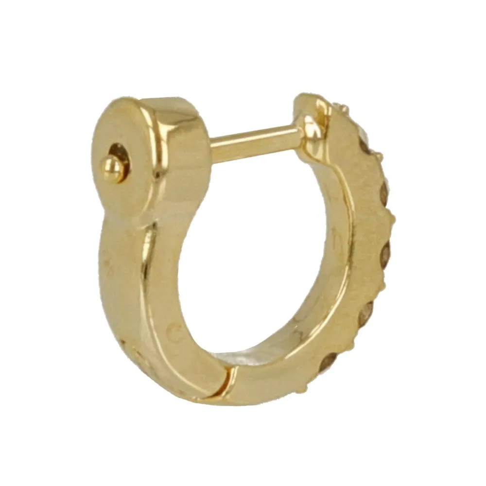 Smooth Touch Embellished Hoop Earrings