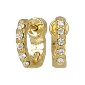 Smooth Touch Embellished Hoop Earrings