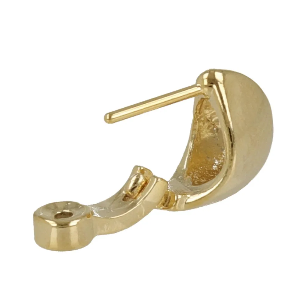 Smooth Touch Thick Huggie Earrings