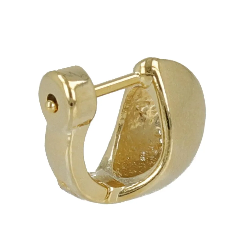 Smooth Touch Thick Huggie Earrings