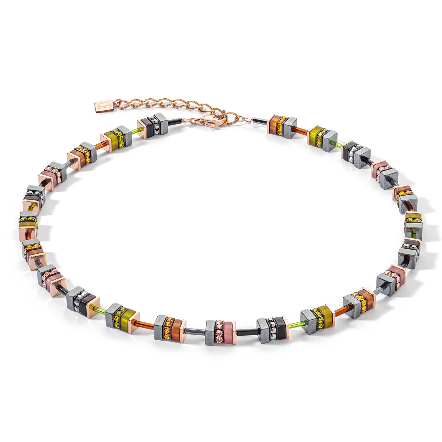 Sparkling Classic Elements necklace rose gold-autumn