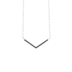 Sterling Silver V Necklace
