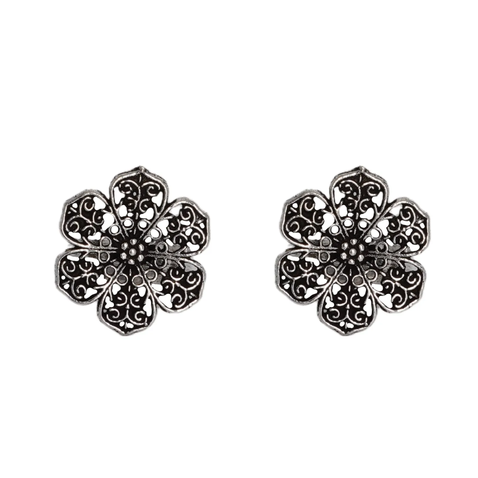 Teejh Anya Silver Oxidised Toe Rings