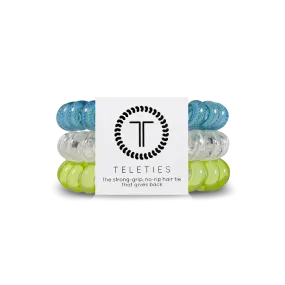 Teleties Hair Tie - Large Band Pack of 3 - Ocean Villa