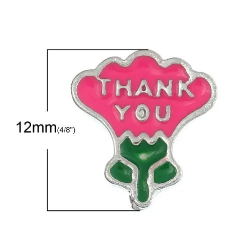 Thank You Floating Charms For Glass Living Memory Lockets