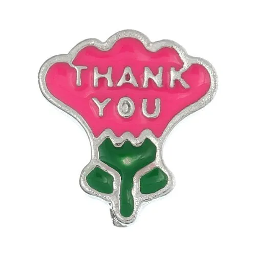 Thank You Floating Charms For Glass Living Memory Lockets